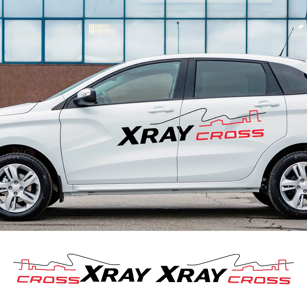 Adesivi Laterali Per Auto Per Lada Xray Cross Xb2 Xb4 Xb8 T4 X4 Rx8 Sport Lines Style Vinyl Film Decor Decalcomanie Accessori Per La Messa A Punto Aut