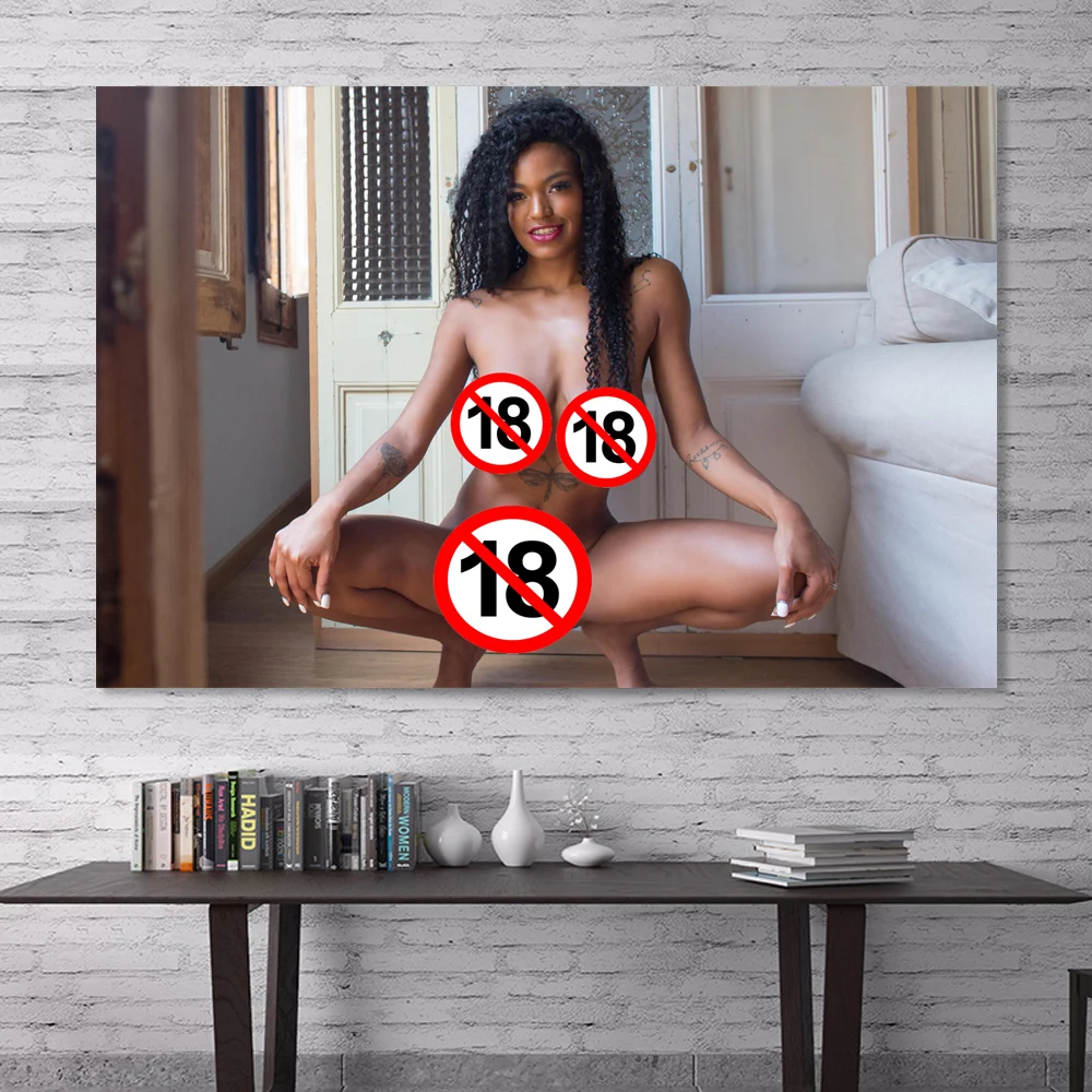 Modern Paintings Naked Girl Big Boobs Sexy Model Tina Fire Wall Art Posters  Canvas Printings Picture For Home Living Decor - AliExpress