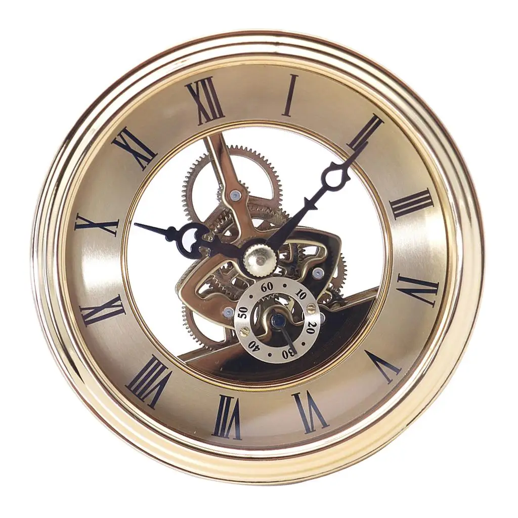 

Clock Skeleton Movement with Roman Number Round Dial for