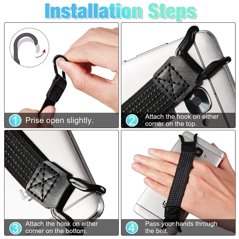 1/2PCS Universal Anti-drop Security Hand Strap Holder Finger Elastic Belt for Pad Phone E-Reader Anti drop and anti drop tool