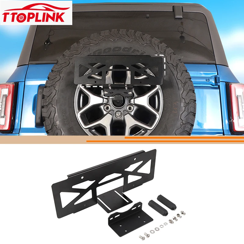 

Spare Tire License Plate Bracket Holder for Suzuki Jimny/BJ40 For Jeep Wragler TJ/JK For Ford Bronco Exterior Accessories