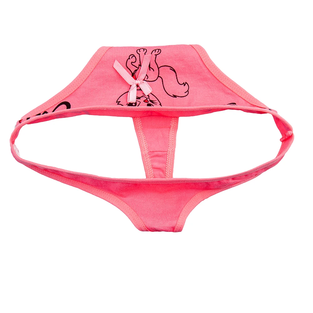 YOUREGINA Cotton Panties Women Underwear Thongs and G Strings Kawaii Cute Panties Tanga Women Lingerie Panty for Ladies 5pcs/set 6