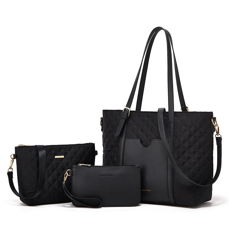 Embroidery Letter Women Handbag Fashion Designer Luxur Shoulder Bag Rhombus Plaid Leather  Totes Women's Bags