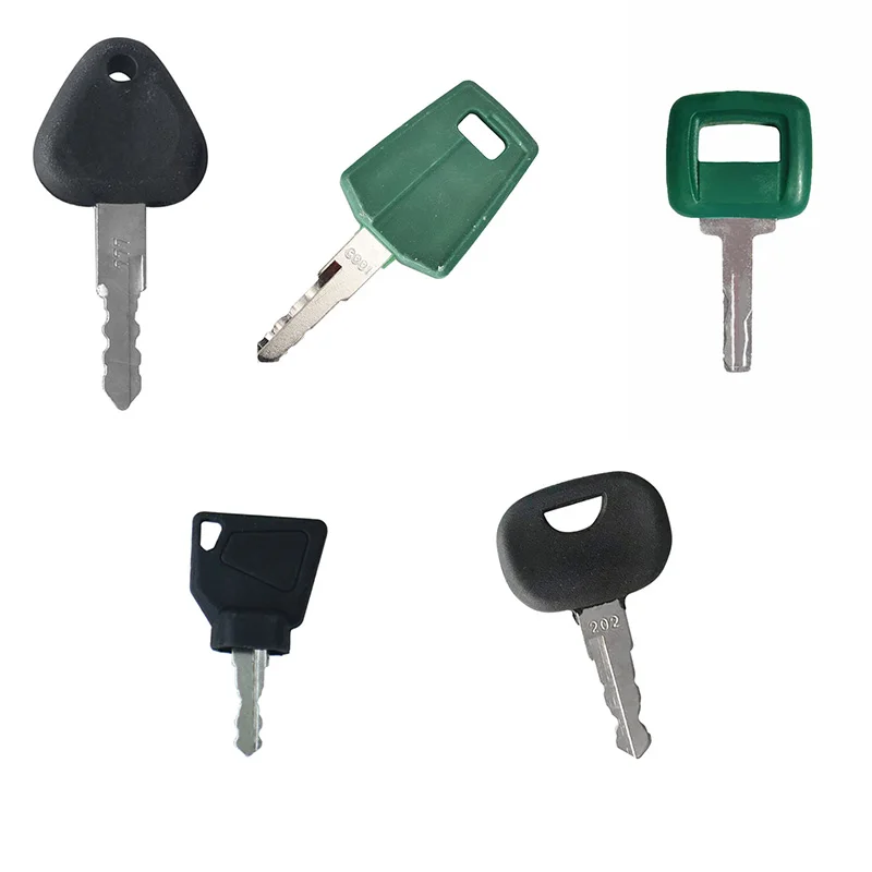 5PCS Ignition Key Laser Cut Compatible with Volvo Construction Heavy Equipment