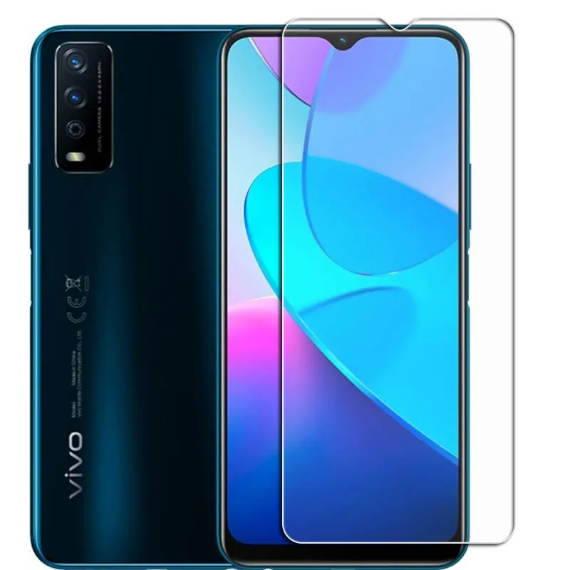LIUZIHAN Vetro Temperato per Vivo Y11 (2023),Durezza 9H,Anti-graffio,Senza Bolla,Vetro Temperato Protezione Schermo per Vivo Y11 (2023).(Nero, 2 Pezzi