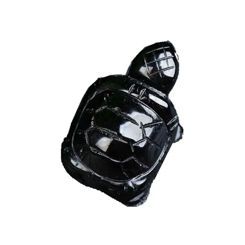 Black Natural Obsidian Ornaments Aesthetically Pleasing Tortoise Obsidian Turtle Ornament Feng Shui Ornaments