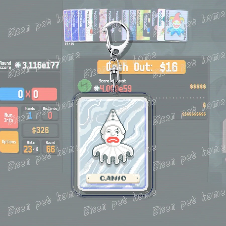 Balatro Poker Game Keychains - Stylish Gaming Accessories and Gifts