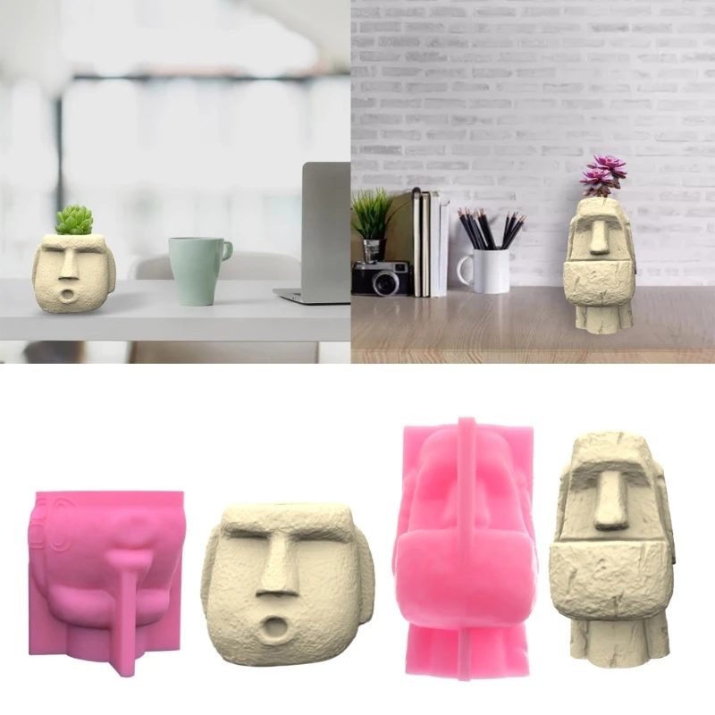 

Succulent Planter Silicone Mold Flower Pot Concrete Mold Cement Gypsum Mold DIY Flower Vase Epoxy Resin Casting Mold