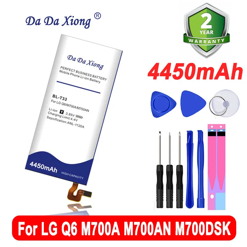 Batteria Di Ricambio 4450Mah Bl-T33 Bl T33 Per Lg Q6 M700A M700An M700Dsk M700N