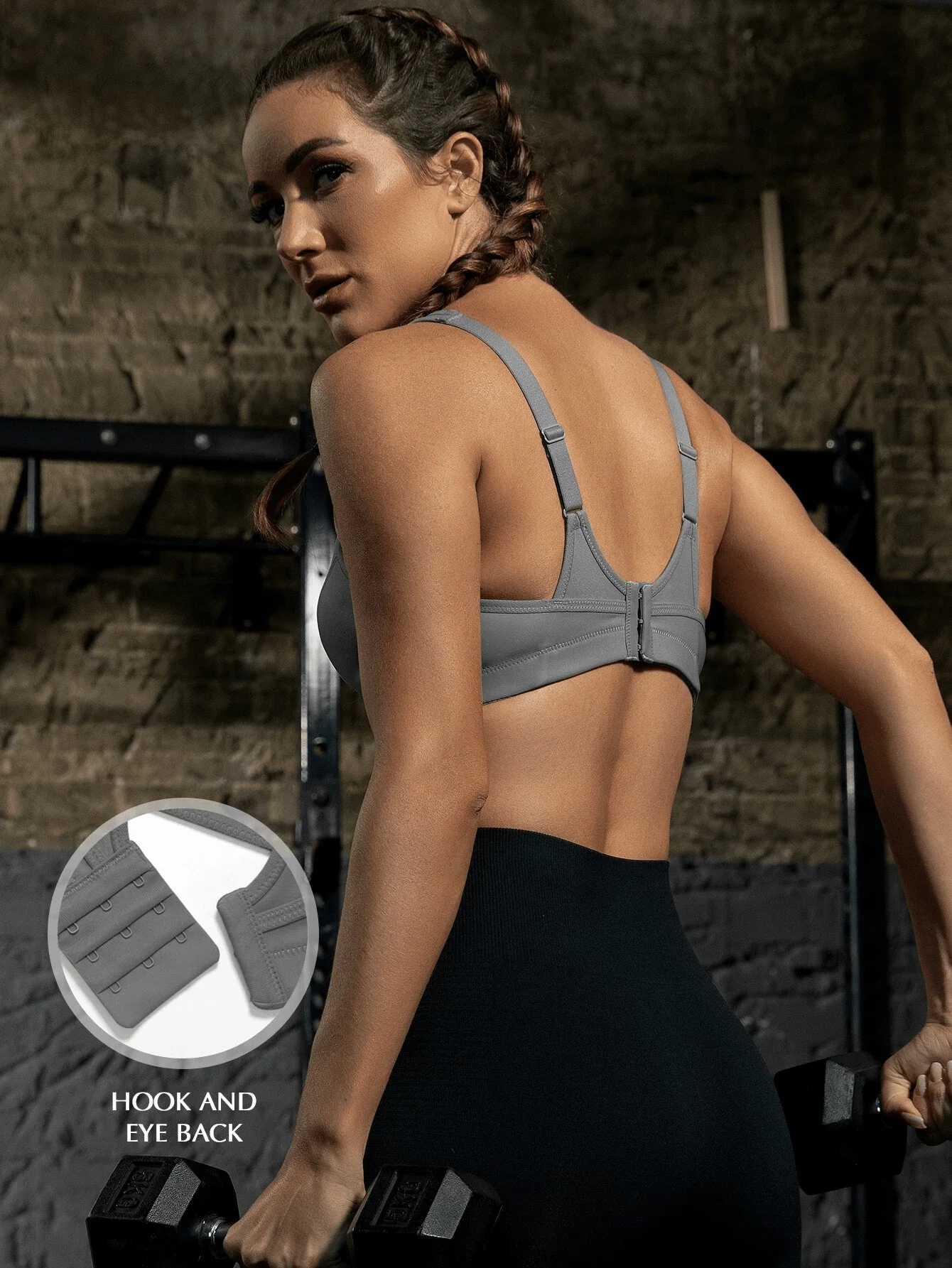 Women Solid Breathable Sports Bra Push Up Fitness Underwear Running Vest Gym Wear Seamless Bralette Full Coverage Lingerie