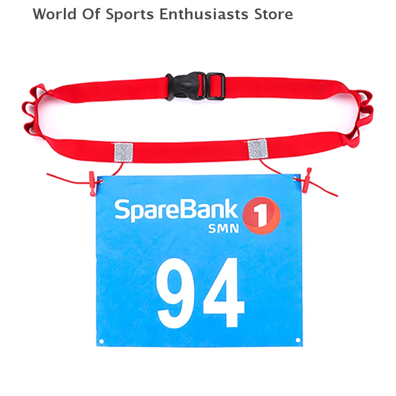 Running Race Number Belt Waist Pack Bib Holder For Triathlon Marathon Cycling Motor With 6 Gel Loops Fitness Sport Accessories