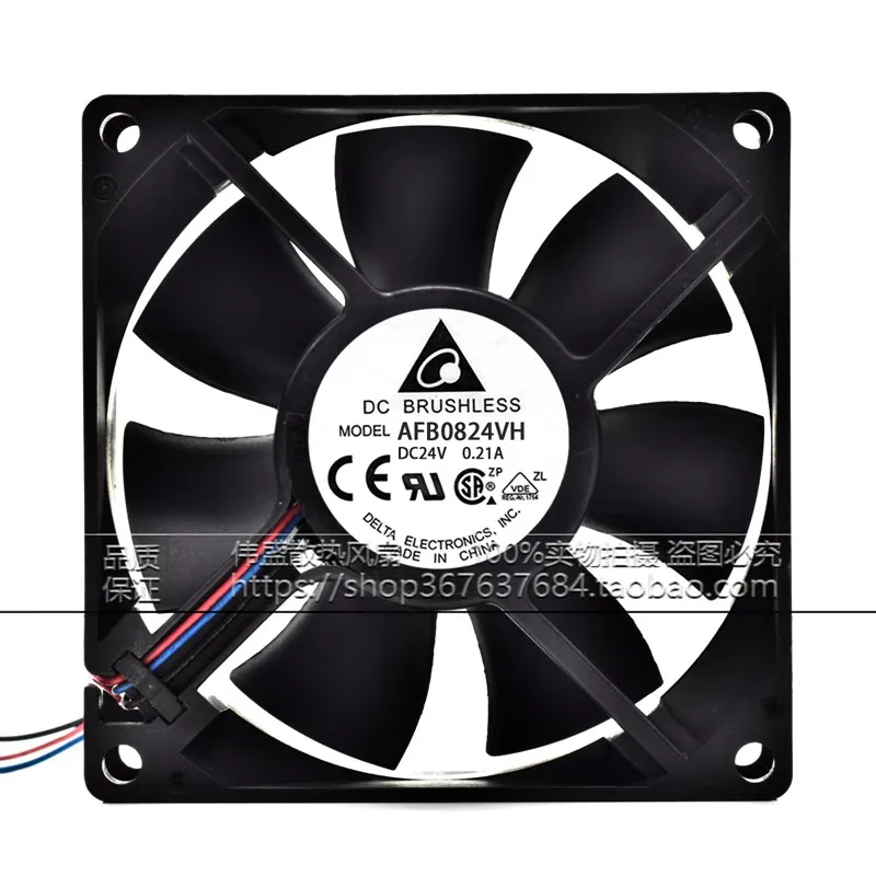 

New AFB0824VH 80 * 80 * 25MM 24V 0.21A 8CM frequency converter industrial control computer Cooling fan