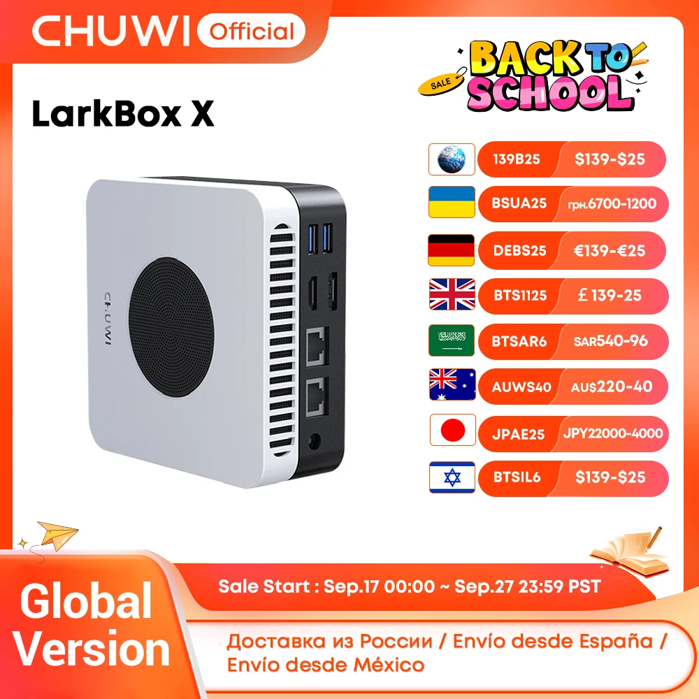 ほぼ未使用 CHUWI LarkBox X 2023 N10012GB512GB Chuwi LarkBox X Intel N100 Processor | 12GB RAM 512 GB SSD