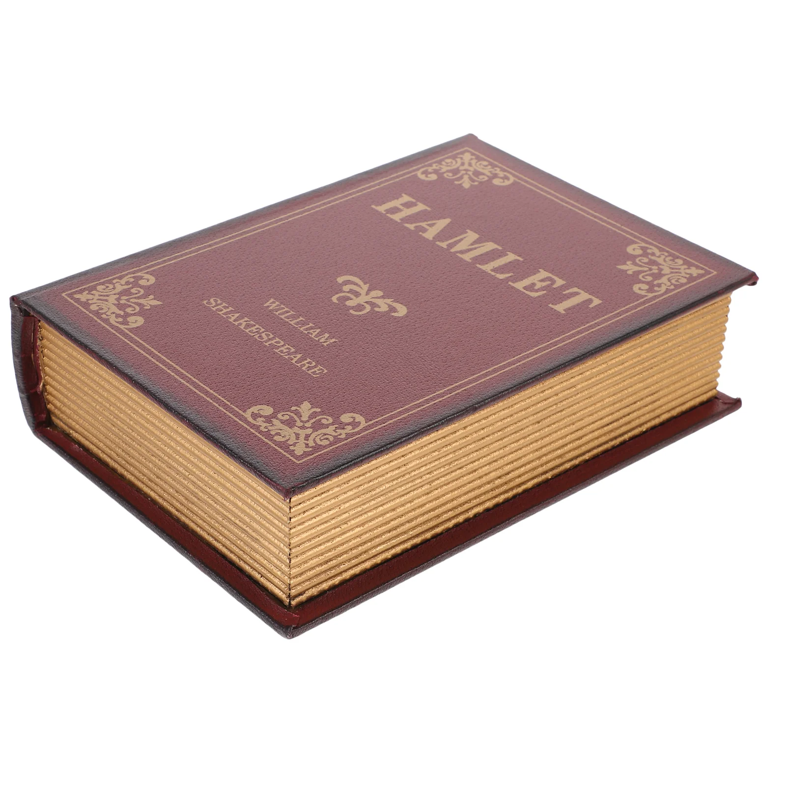 

Retro Fake Book Box Bookshelf Display False Book Storage Box Model Organizer Box (L)