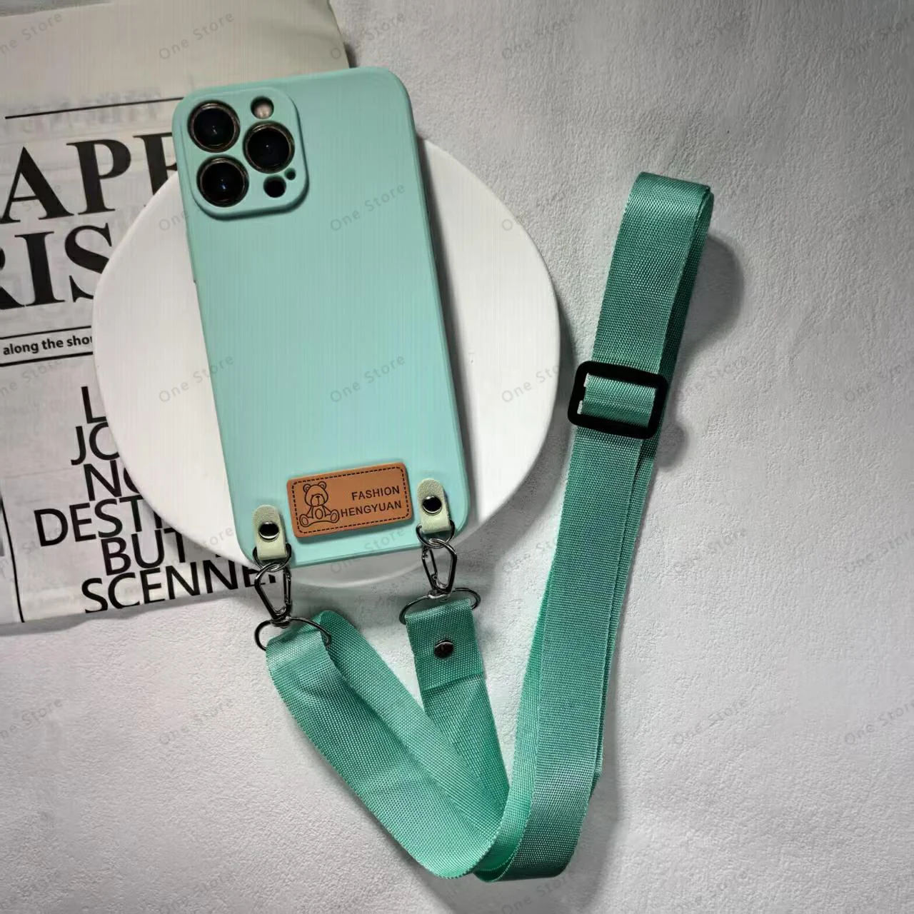 Versatile Crossbody Lanyard Necklace and Wrist Strap Phone Case with Cord Cover