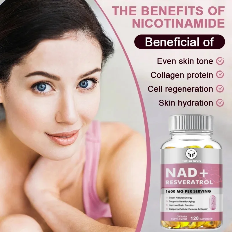 Antiaging Cell Booster NAD+ Booster with Nicotinamide Riboside for Natural Energy & Cellular Regeneration anti aging cell booster