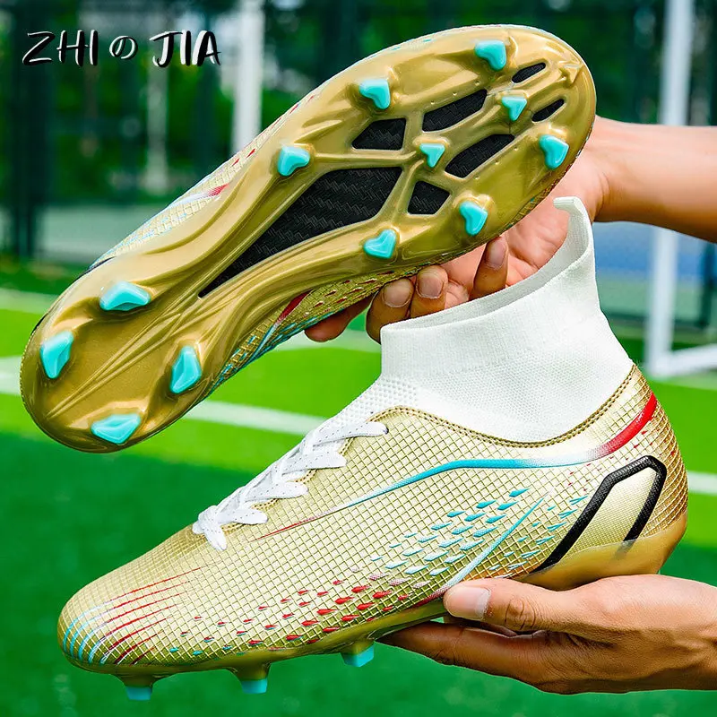 33-46 Large Football Boots Children Youth Outdoor Training Professional Competition Footwear