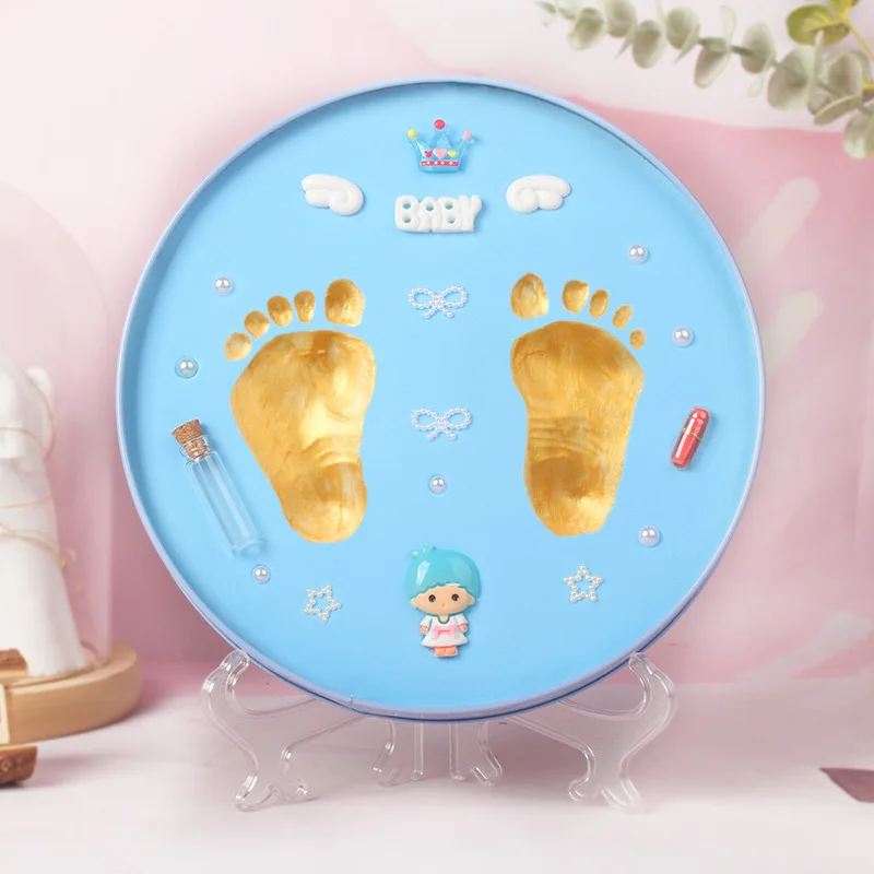 الوليد اليد والقدم طباعة الطين الجنين الشعر تذكاري...