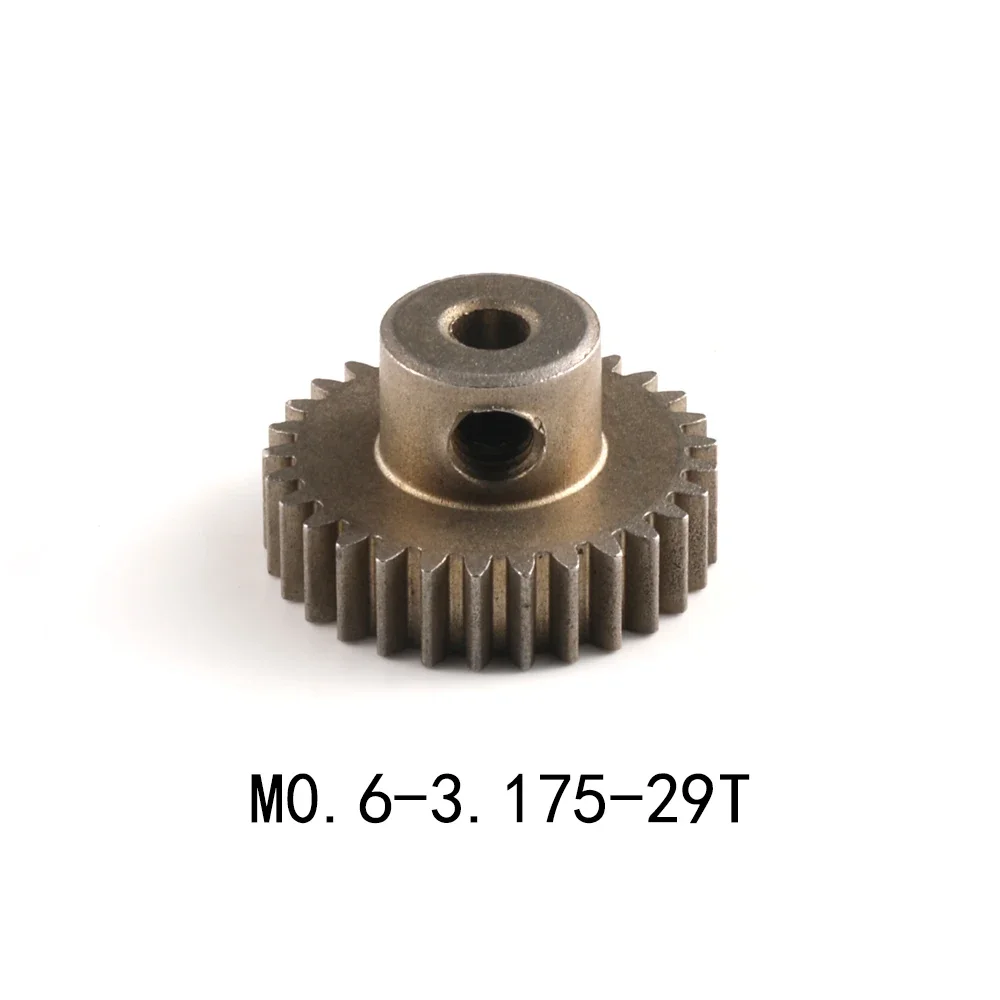M0.6 5mm 64T and M0.6 3.175mm 17T 21T 26T 29T Motor gear Steel Metal for Hsp 94123 94111 94107 94170 RC Model Car Upgrade Parts