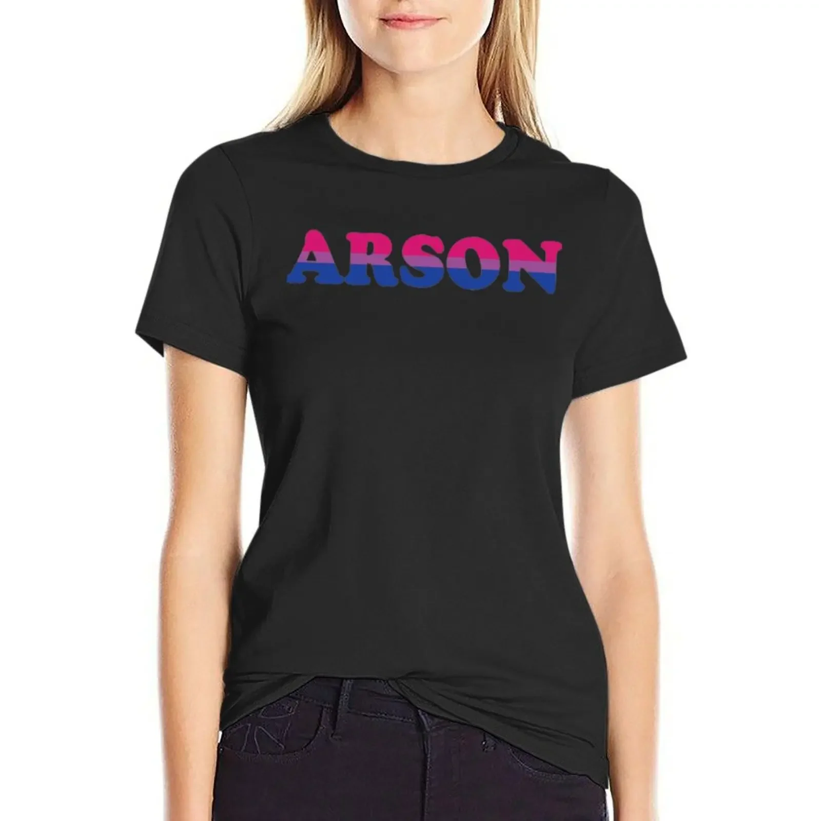 

Arson Bisexual T-shirt graphics plus size tops t shirt for Women