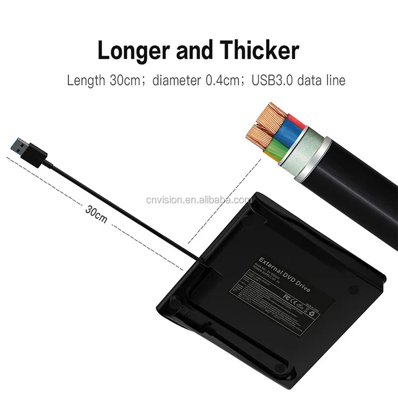 휴대용 CD DVD 드라이버 라이터 버너 광학 플레이어 라이터 버너 리더 CD/DVD-ROM CD-RW USB 플래시 드라이브 3.0 외부 DVD 드라이브
