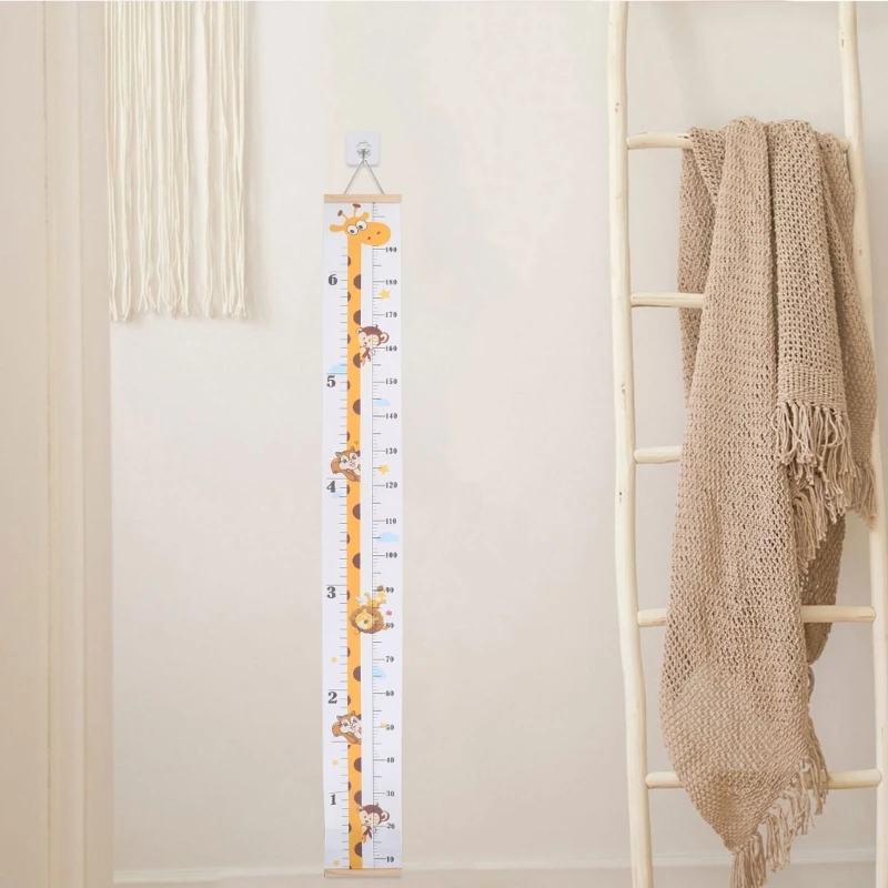 Baby Height Measurement Tool Removable Roll Up Kids Height Measure Chart Measure and Kids Growth