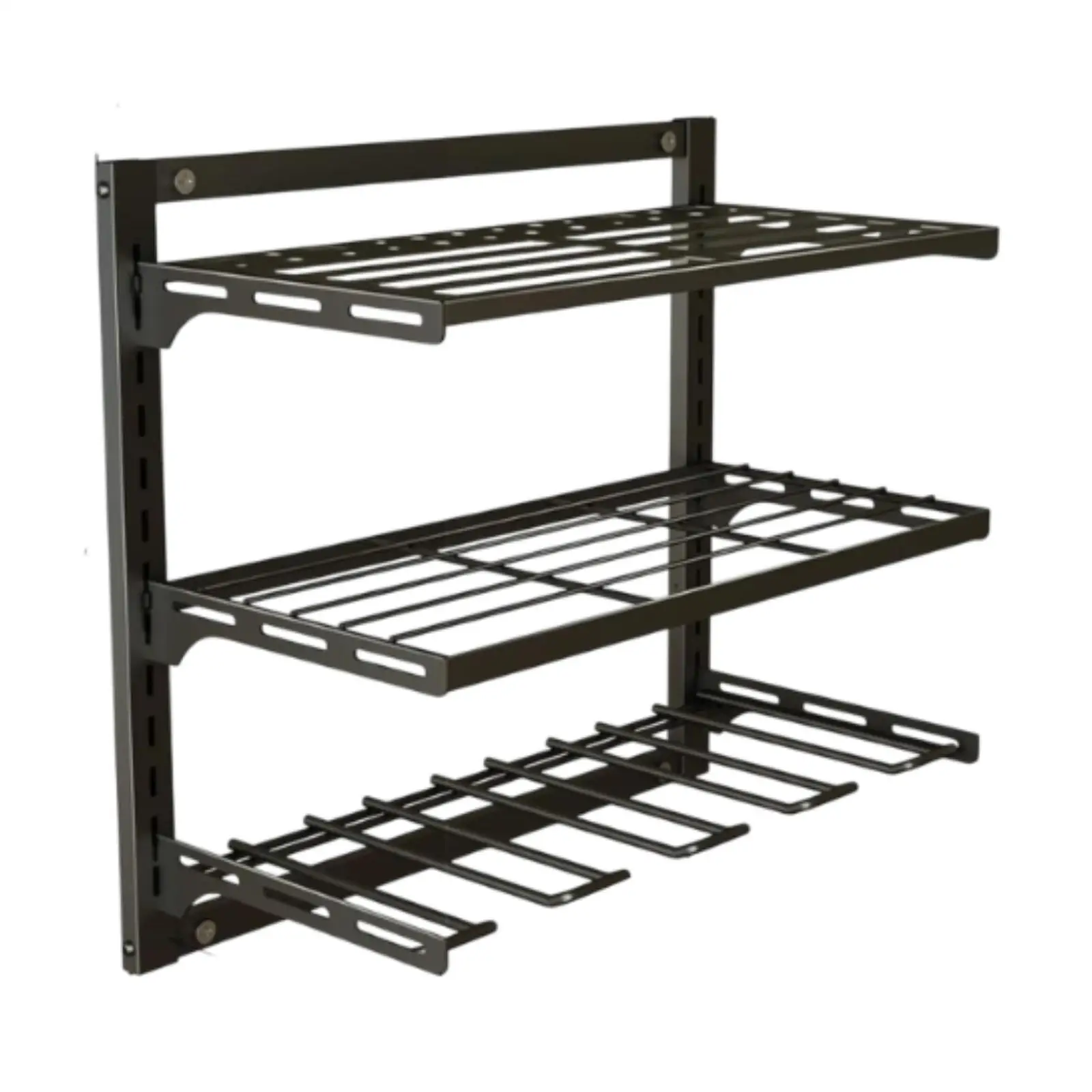 3 Layer/ 2 Layer Wall Mounted Sorting Rack Household Electric Tool Storage Rack For Power Tool Easy Access Display Tool Rack 6