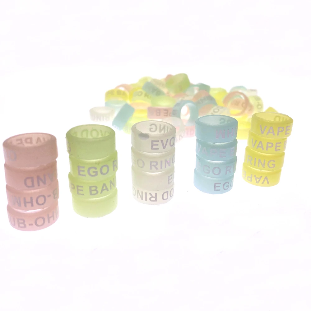 13mm Luminous ring Rod rod anti-skid ring slingshot handle silicone ring stop rod ring rubber anti-skid ring O-ring fishing rod