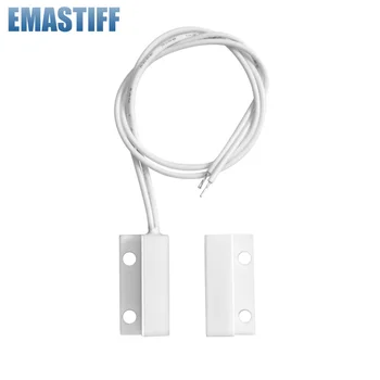 MC-38 Wired Door Window Sensor Detector Magnetic Switch Normally Closed or Normally Open NC for Home Security Alarm System 1