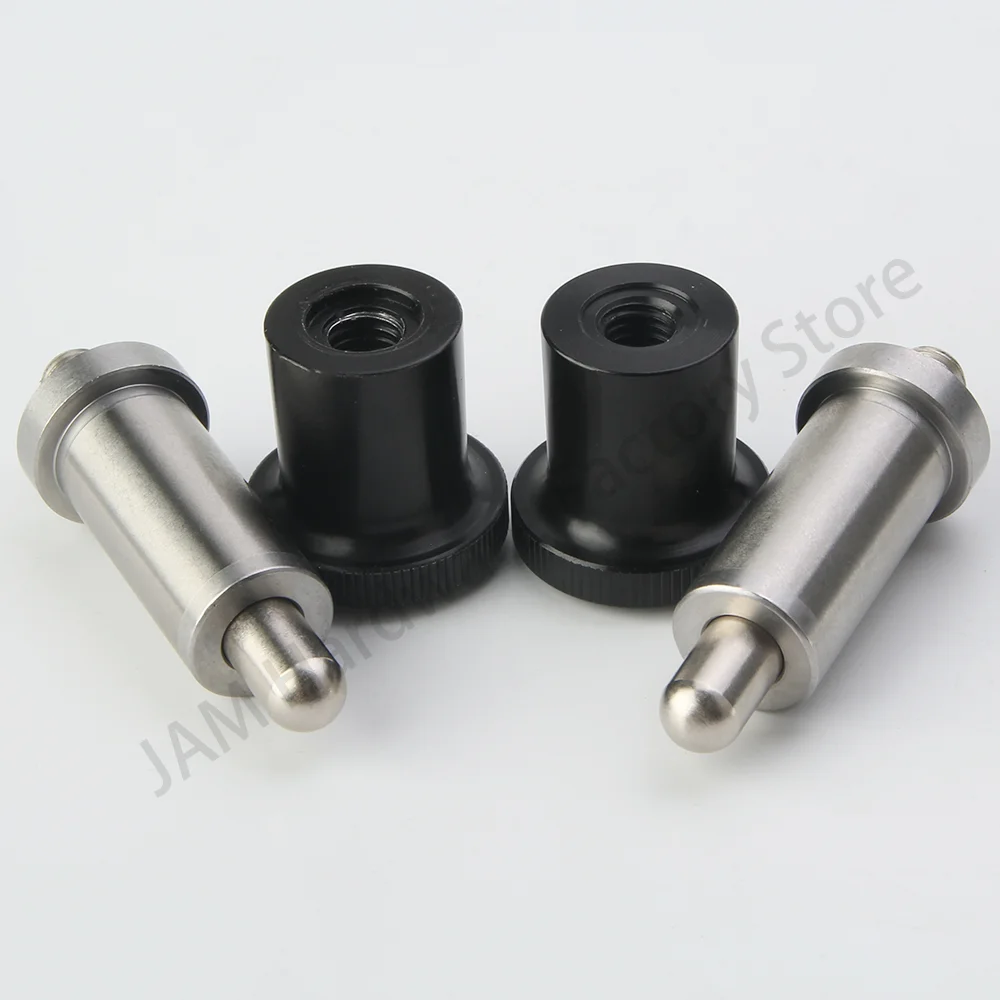 MJ245 스테인리스 스틸 디텐트 핀, 알루미늄 손잡이 유무, 정밀 인덱스 플런저, 프레스 핏, 나사산 없는 인덱싱 플런저