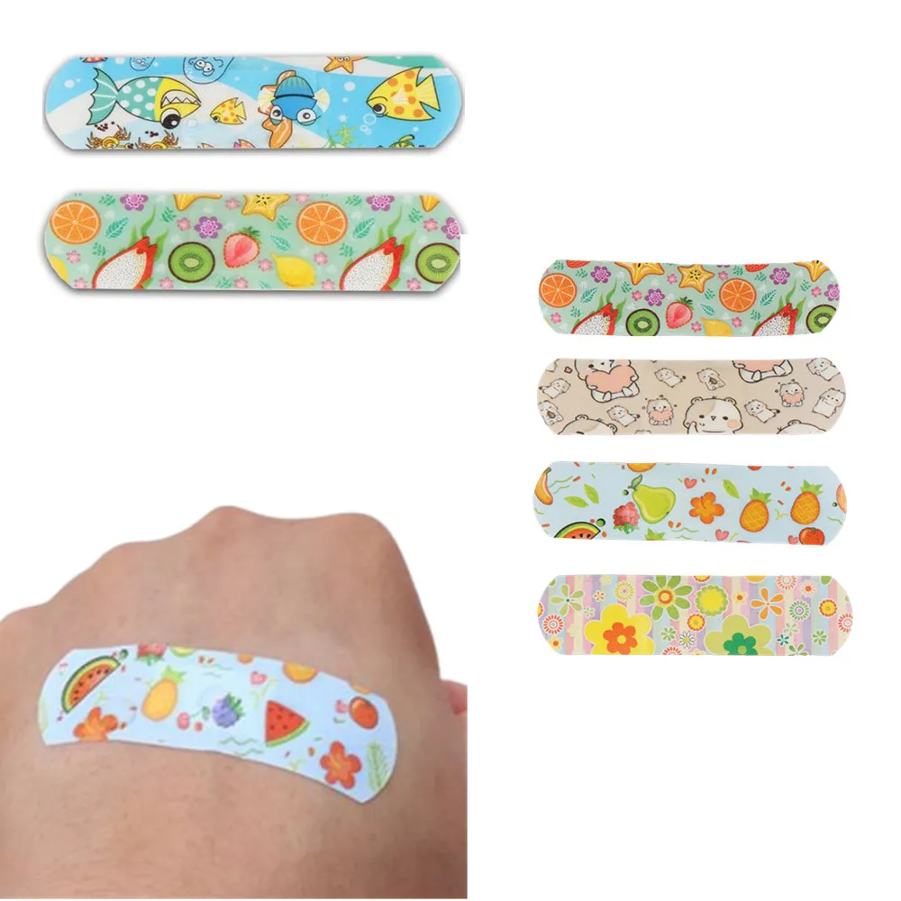 

100pcs Waterproof Breathable Bandages Cute Girls Hemostasis Adhesive Bandage Band aid Stickers Patch First Aid Kit