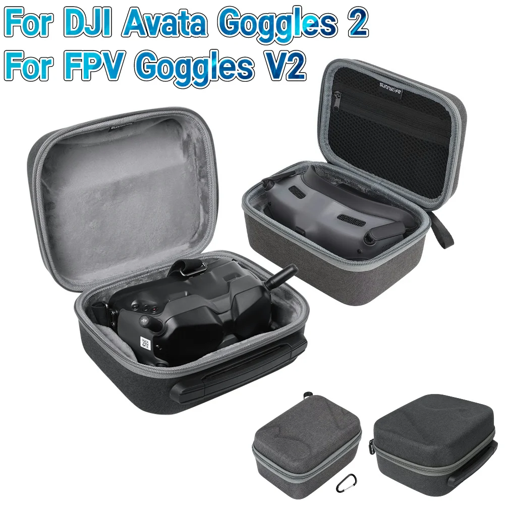Drone Accessories,Drone Storage Bag,DJI Case,Drone Case,Handbag Case,Flight Glasses Case Portable Carrying Case Handheld Carrying Bags RC Drone Accessories Storage Bags Protection for DJI Avata FPV Goggles V2