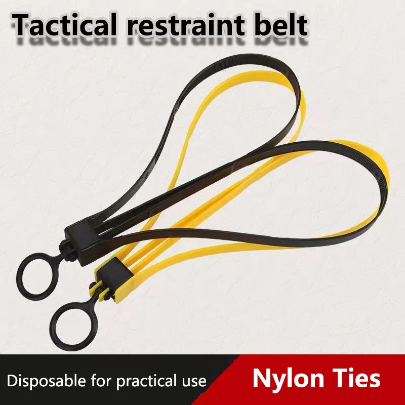 Tactical Plastic Cable Tie Band Handcuffs Cs Sport Decorative Strap Tmc Sport Gear Disposable Cable Tie Yellow Military gear