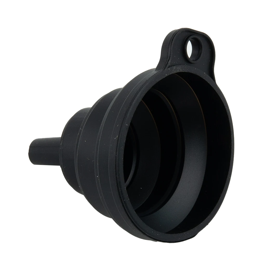 

Car Funnel Collapsible -20°C To 220°C Suspended 12g Wash Coolant Black Filler Screen Foldable Funnel Gasoline Diesel