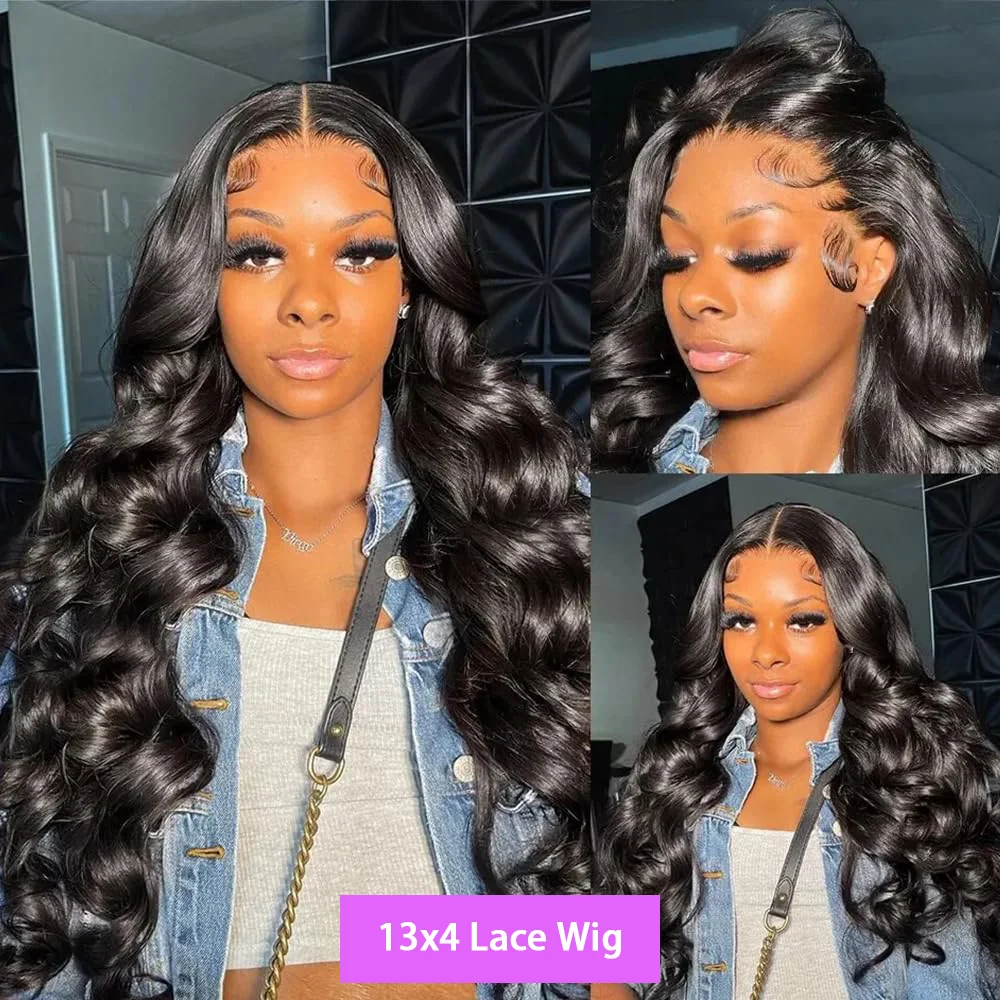 Color: #2, Ships From: CHINA, Stretched Length: 34inches, Density: 200% - Body Wave 13x6 Lace Front Wigs Human Hair 200 Density Brazilian Remy Human Hair Wigs 13x4 Transparent Lace For Women 30 32 Inch