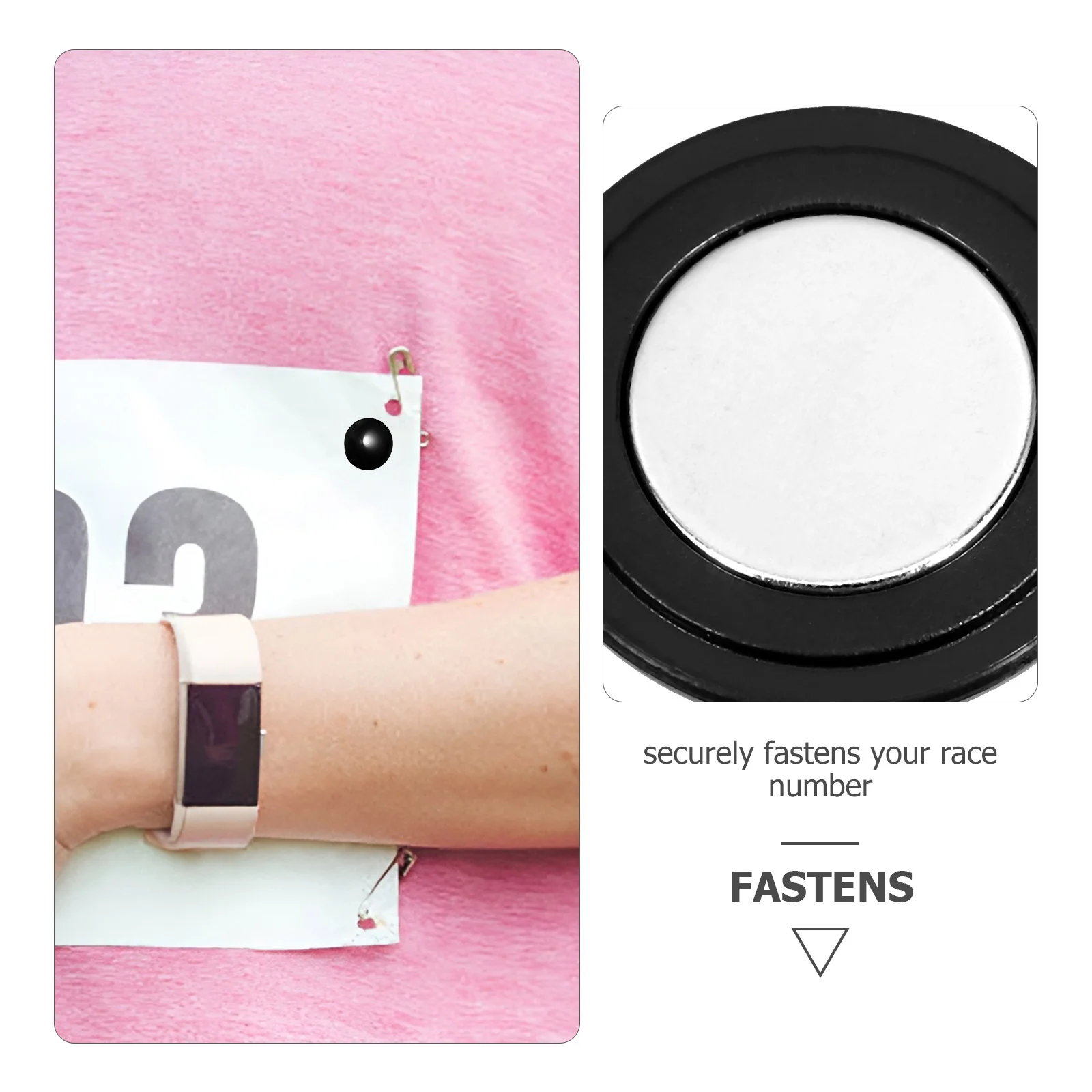 4 Pcs Magnetic Bib Number Clips Marathon Race Bib Magnets Fixing Clip Cycling Accessories Team Sports Running Gear