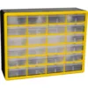 Akro-Mils 10124 24 Drawer Plastic Parts Storage Hardware and Craft Cabinet 20 W x 6-Inch D x 16 H Yellow 1