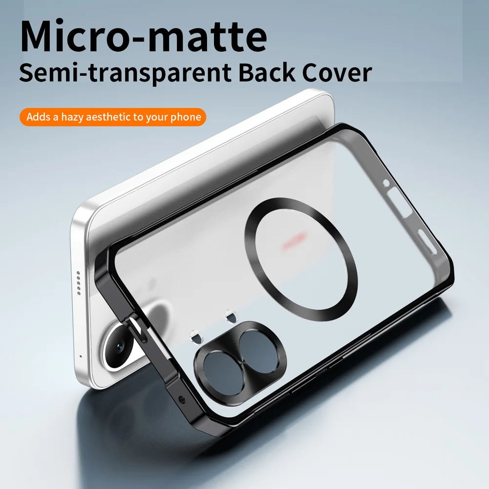 Aluminum Alloy Frame with Frosted Translucent Back Cover - Protective Case