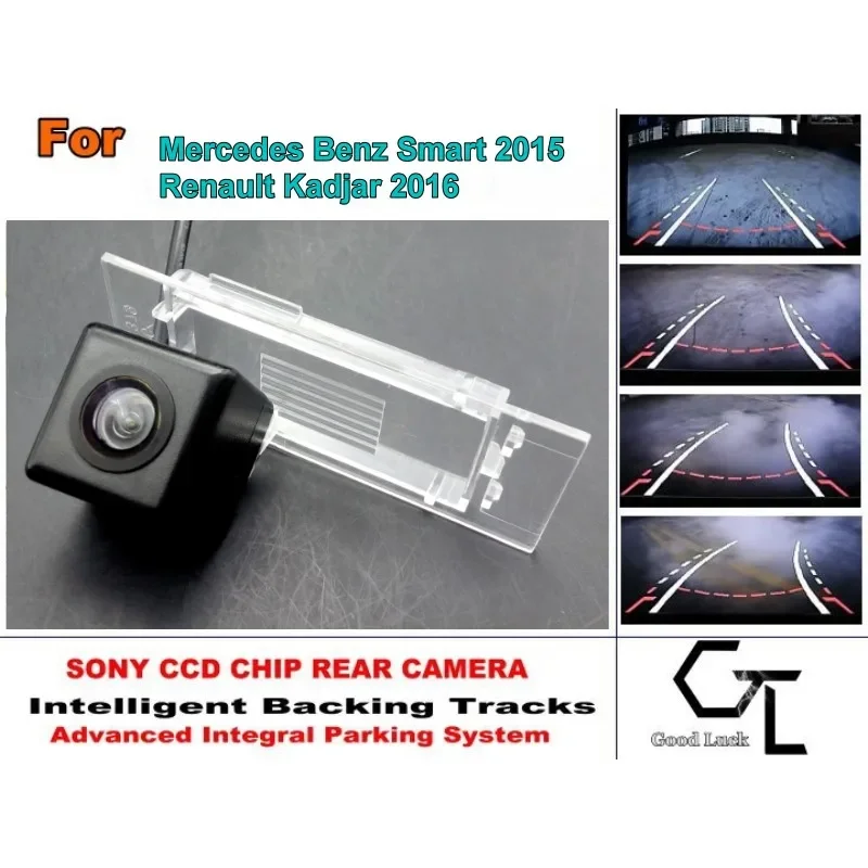 

CCD для Benz Smart Fortwo 2015 Renault Kadjar 2016 HD Автомобильная камера заднего вида с ночным видением модуль помощи при парковке и гусеницах
