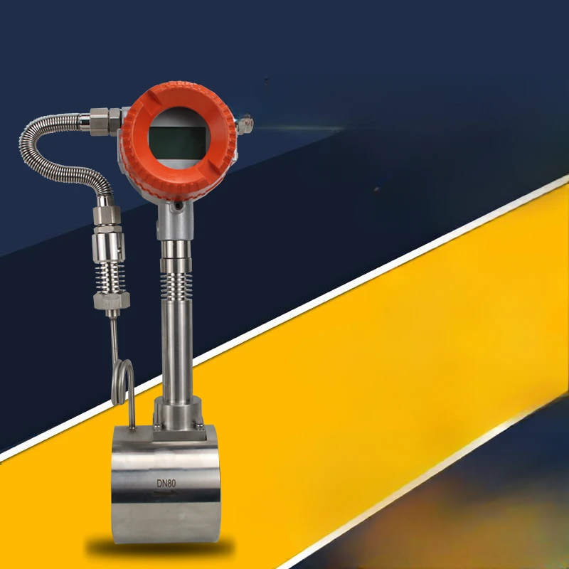 

Turbine vortex flow meter gas liquid steam natural gas oxygen air heat transfer oil clamp