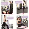 4 Tube Resistance Bands with Ergonomic Pedal, Full Body Workout, Yoga, Pilates, Core, Glutes, Hamstrings,Quads,Chest, Back, Neck 4