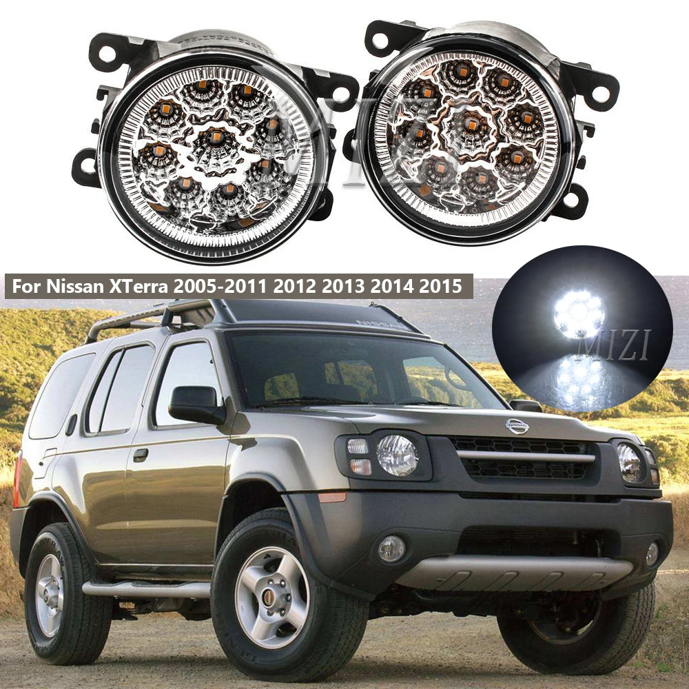 Pair Front Led Fog Light Driving Lamps For Nissan Xterra 20052011 2012