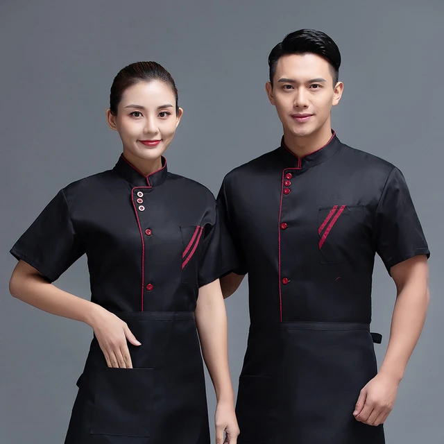 Chef Clothes Male Female Long-sleeved Kitchen Uniform Hotel Western  Restaurant Staff Overalls Food Service Breathable Wear H2020 - AliExpress