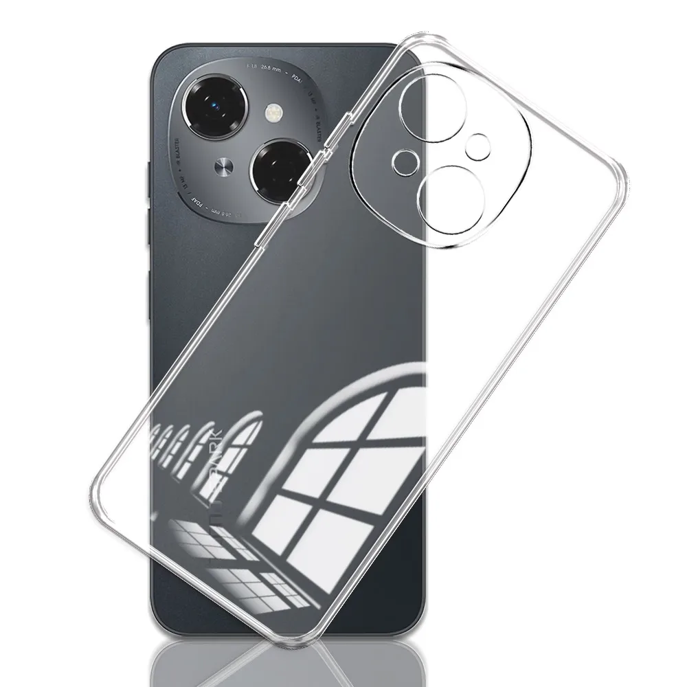 Clear Shockproof Silicone Phone Case, Transparent Back Cover