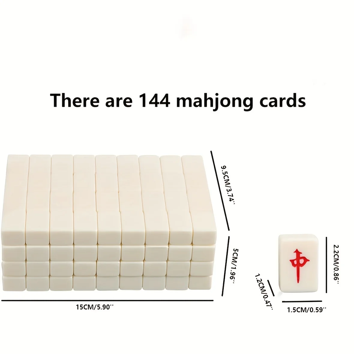 Compact Mahjong Set with Storage Box - 144 Tiles for Travel and Home Play 5