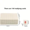 Compact Mahjong Set with Storage Box - 144 Tiles for Travel and Home Play 5