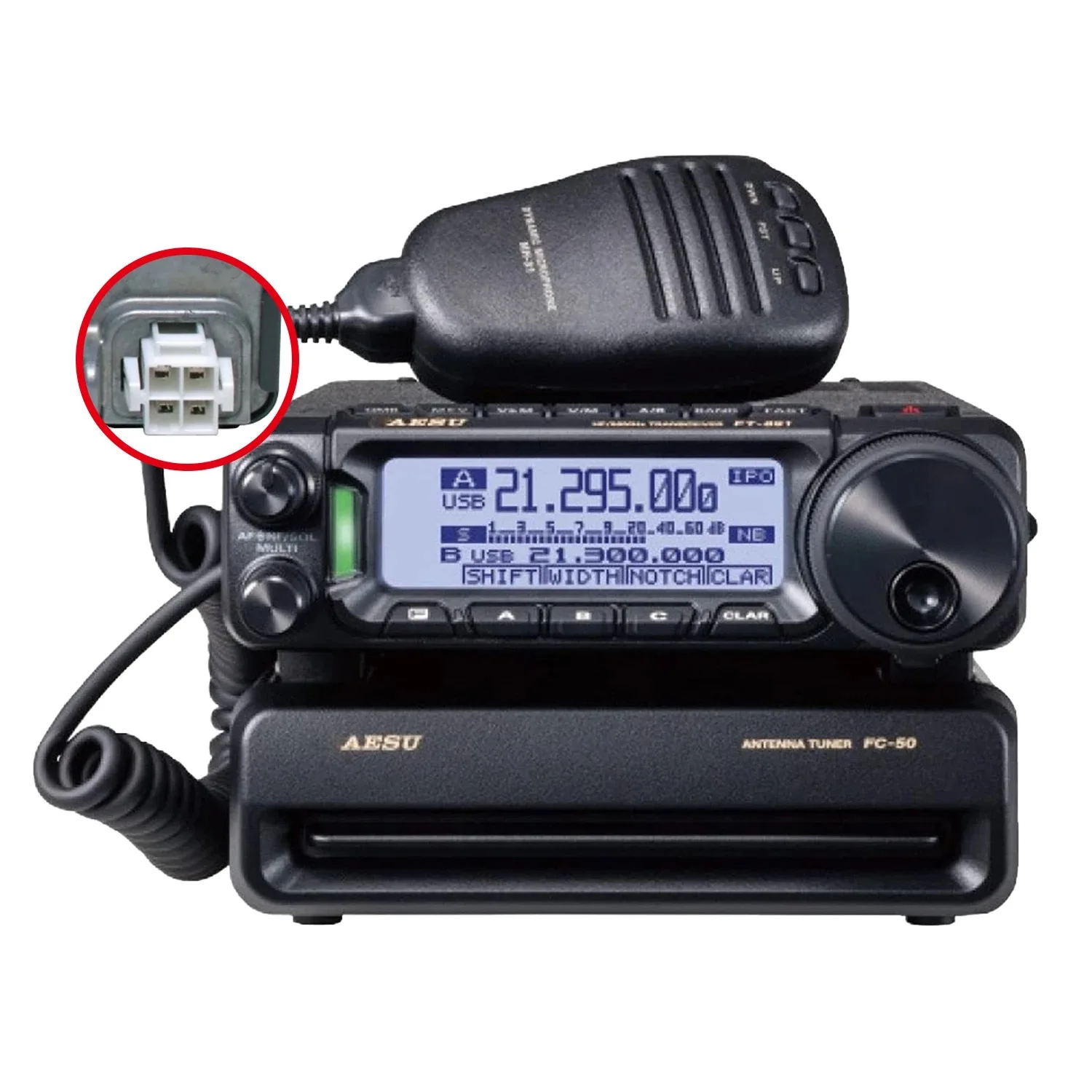 Yaesu FT-891 Transceptor de Ondas Curtas Portátil 100W