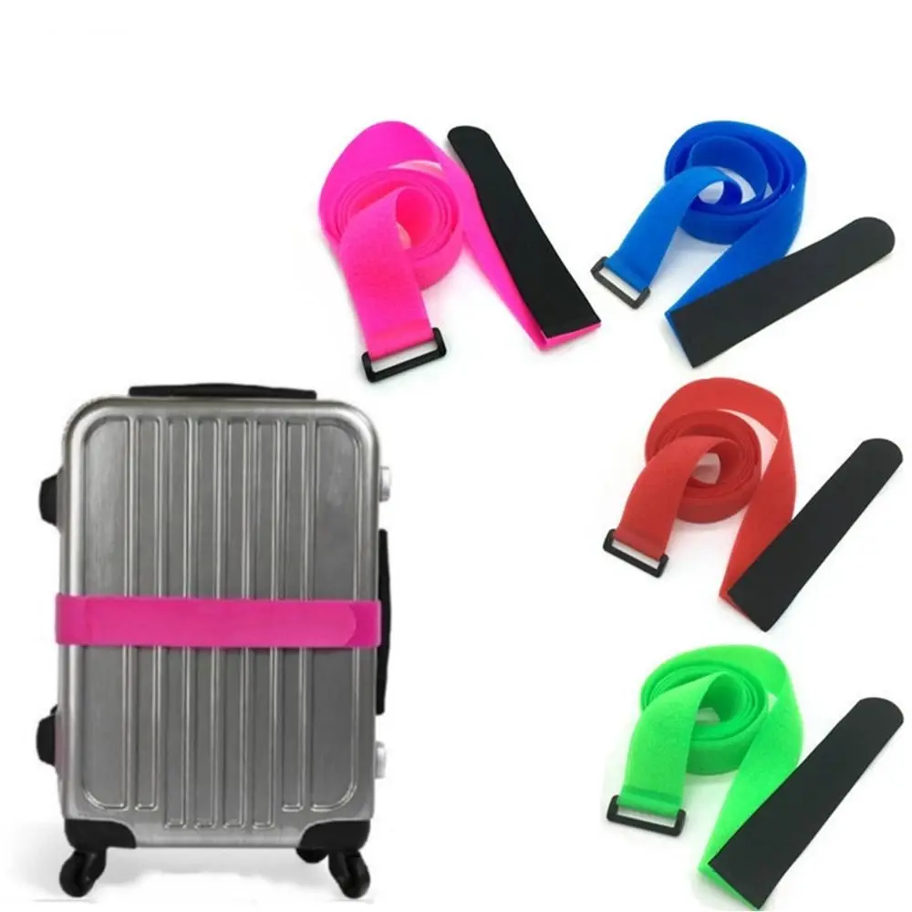 Set di 2 cinghie per valigia, accessori da viaggio, cintura per bagagli ispessita con fibbia a sgancio rapido, cinghie regolabili per bagagli da viaggio verdi