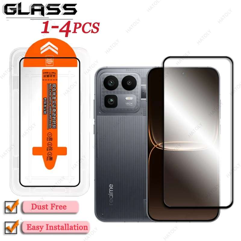 Premium Glass Dust-Free Screen Protector with Easy Installation and Black Edge