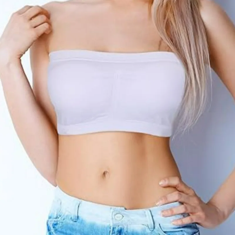 Breathable Strapless Bra for Women Summer Yoga Bustier Female Underwear Back Mesh Bralette Multicolour Lingerie Push Up Bras